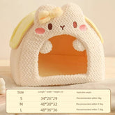 Warm Enclosed Cat Sleeping Bag Winter Cat Nest House Bed Safe Cozy Pet Shelter