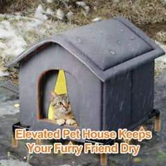 New Foldable All-Season Waterproof Cat Dog House Summer Cool Pet Shelter for Indoor Outdoor Use