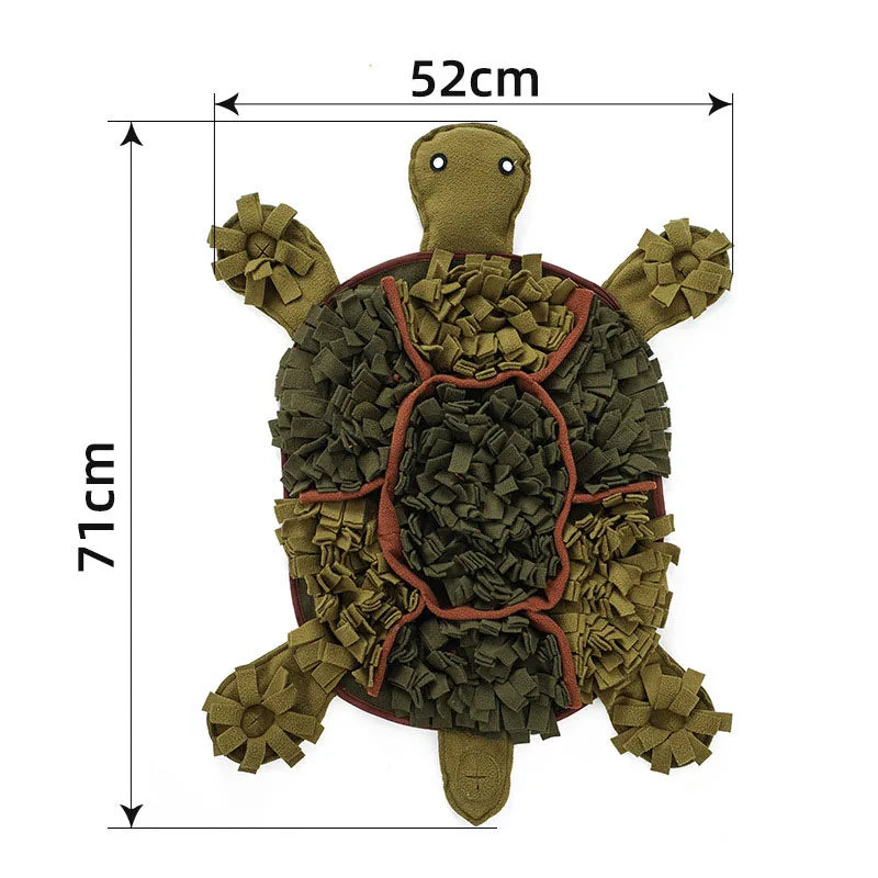 Dog Snuffle Mat Tortoise Shape Pet Slow Feeding Pad Pet Sniffing Mat Dog Training Toys Pet Release Stress Toys Gift for Dogs