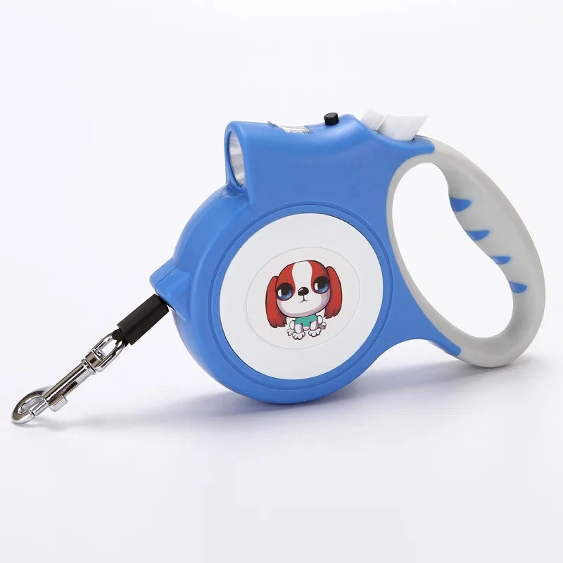 Retractable Dog Leash with LED Flashlight Detachable Dog Puppy Cat Traction Rope Belt Dog Leash  For Dogs