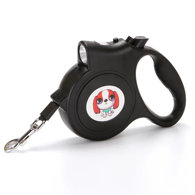 Retractable Dog Leash with LED Flashlight Detachable Dog Puppy Cat Traction Rope Belt Dog Leash  For Dogs