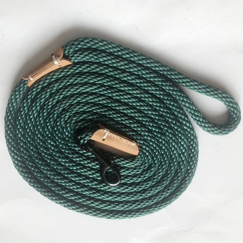 Dog Training Leash Rope Dog Check Cord/ Lightweight Small Medium Dog Tracking Leads 2M 5M 10M black red color Long dog leash