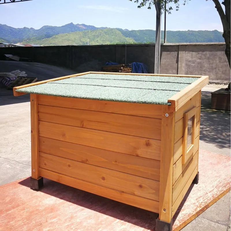 Best Pet Shelter Outdoor Cat House with Bitumen Roof and Adjustable Legs for Garden