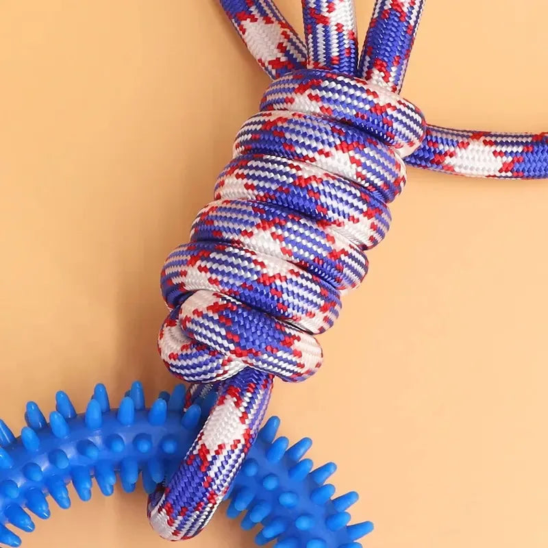 Super Interactive Training Pet Toy Ring Spiked Ring Dog Teeth Cleaning Pet Supplies