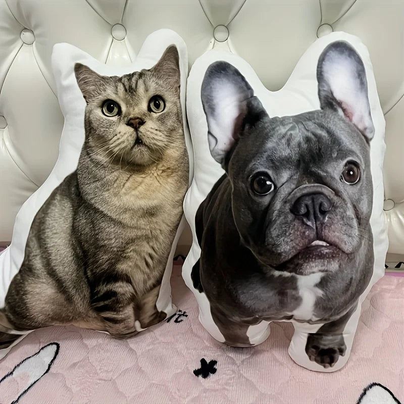 Winter New Pet photo plush pillow personalized animal shaped cushion gift suitable for gifts