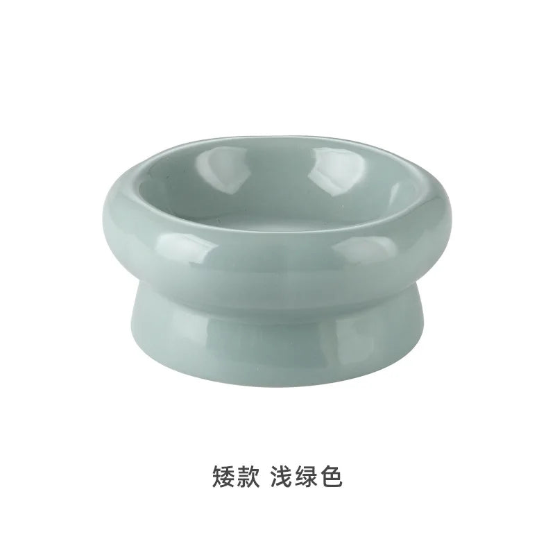 Ceramic Cat Dog Bowl Pet Food Water Feeder Cats Small Dogs Pet Bowl Dog Accessories Durable Multiple Color Option Pet Supplies