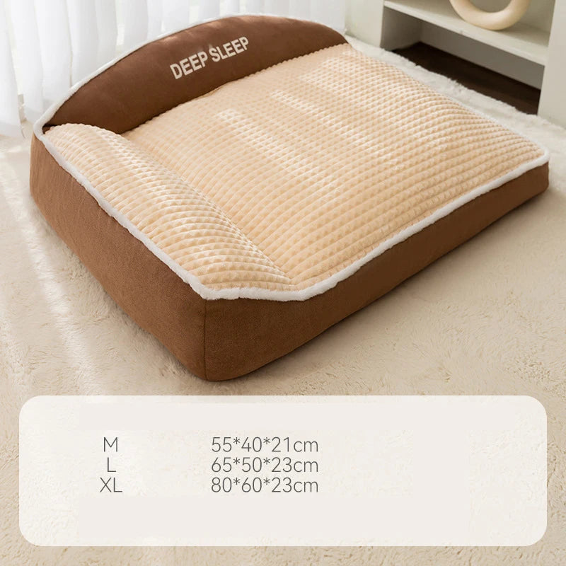 New Cat Bed Dog Pet Bed Kennel Non-Slip Winter Warm Small Dog Kennel Sleeping Removed Washed Soft Puppy Cushion Cat Supplies