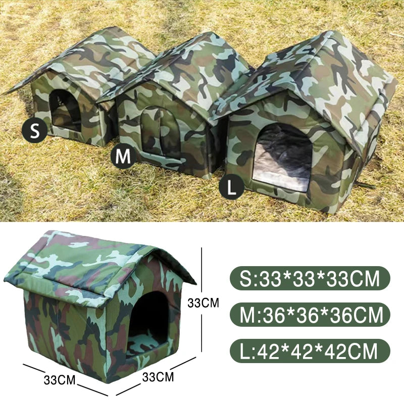 Best Cat House Waterproof Pet Shelter Winter Warm Pet Cat Cave Sleeping Beds