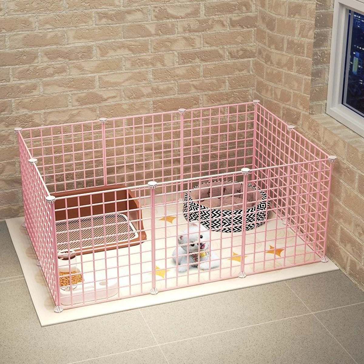 Best Pet Enclosure, Suitable for Small Dogs, Rabbits, Cats, Protective Barrier, Pet Fence, Pet House, Pet Shelter