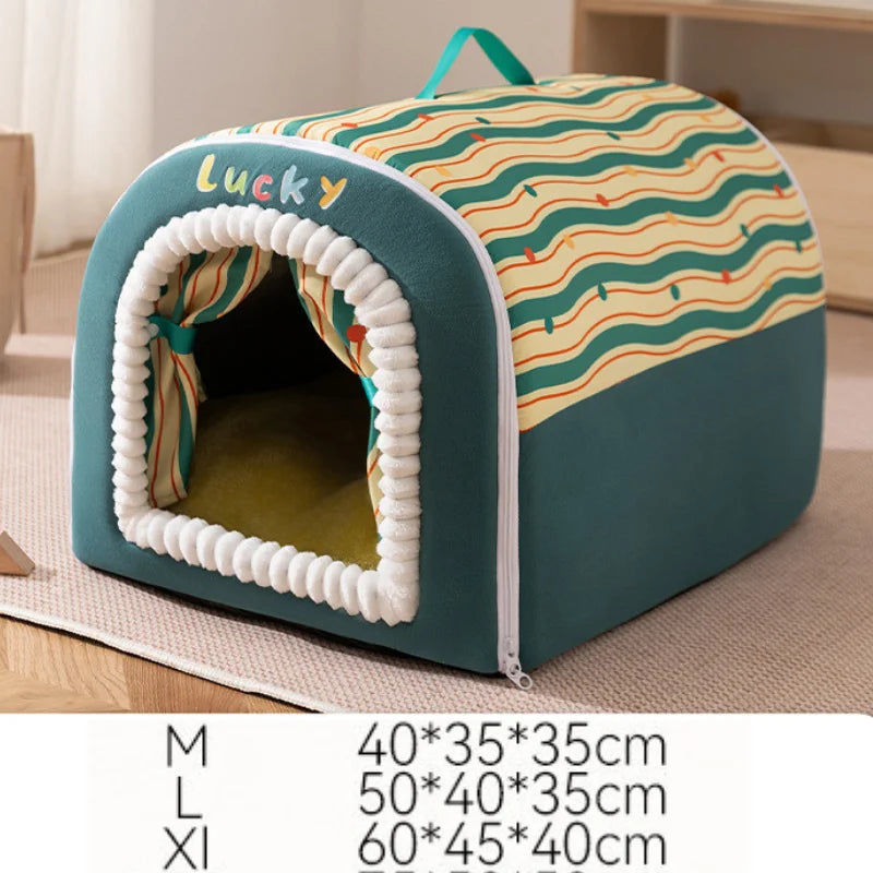 Best Dog House Winter Warm  Outdoor Dog Kennel for Extra Big Dogs Weatherproof Heated Pet Shelter with Removable Roof