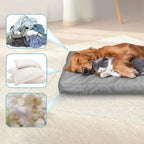 Camping Oxford Cloth Waterproof Dog Bed Cover Replacement Washable Dog Crate Pad Cover For Puppy Kitten Bed Cover Pet Supplies