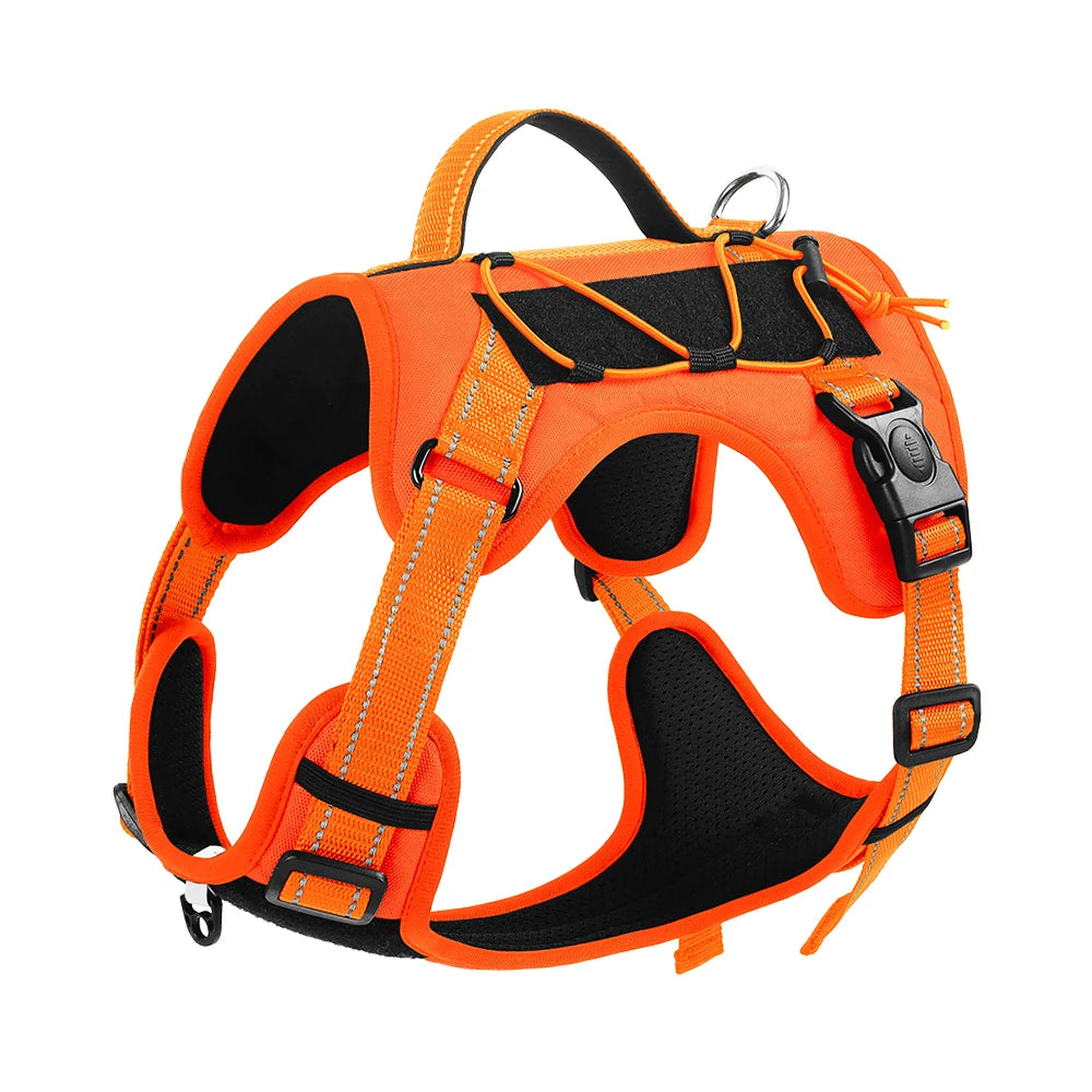 Pet Chest and Back Strap Explosion-proof Chest and Back Tactical Dog Chest and Back Strap Vest Reflective Dog Leash