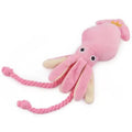 Sound-emitting cotton rope octopus for pets