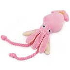 Sound-emitting cotton rope octopus for pets