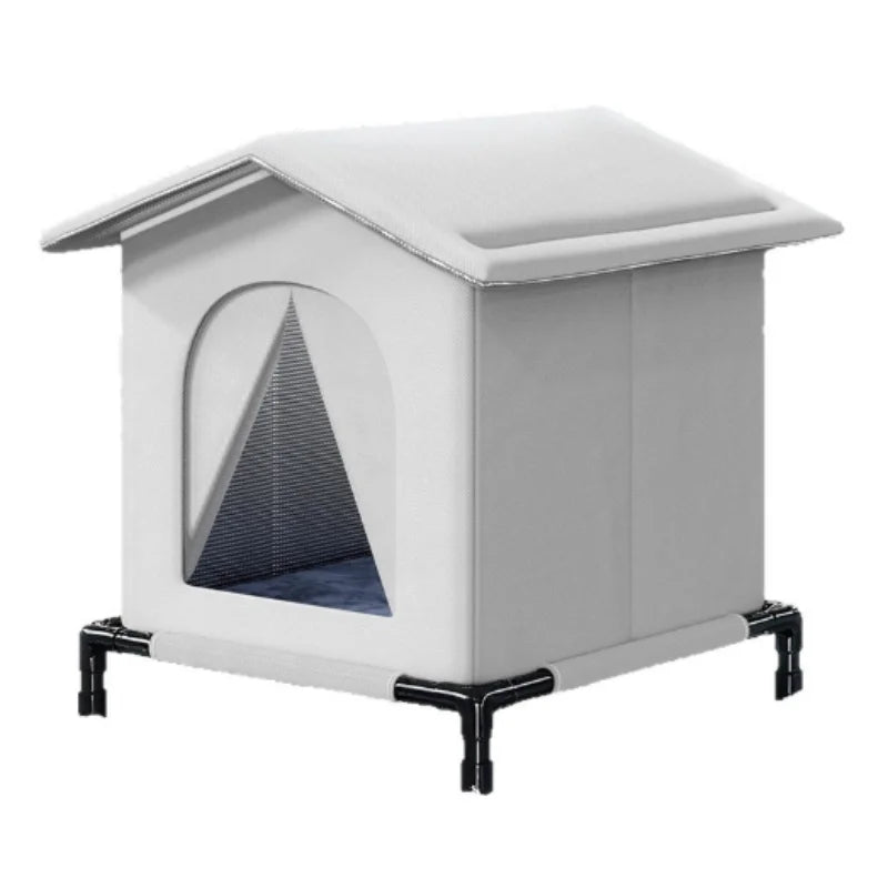 New Foldable All-Season Waterproof Cat Dog House Summer Cool Pet Shelter for Indoor Outdoor Use