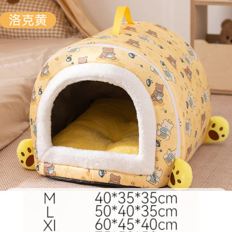 Best Dog House Winter Warm  Outdoor Dog Kennel for Extra Big Dogs Weatherproof Heated Pet Shelter with Removable Roof
