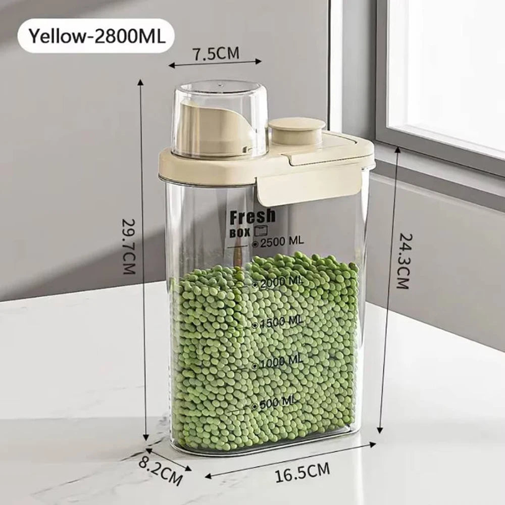 Custom Food Storage Bucket Sealed With Scale Pet Food Storage Bucket Personalized Cat Food Dog Food Moisture-proof Dog Supplies