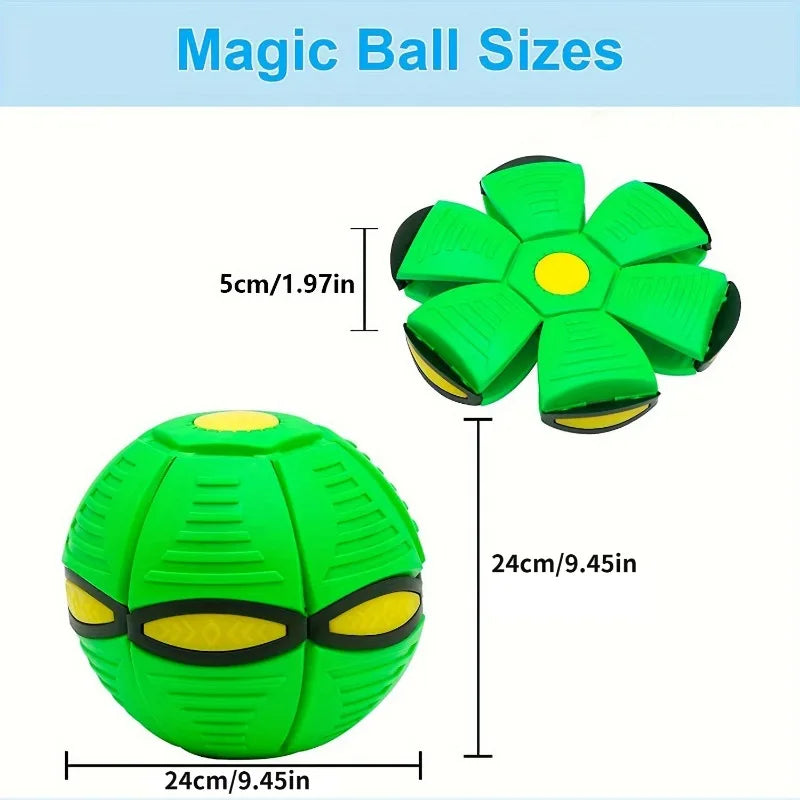 Flying Saucer Bouncing Ball Is A Durable Elastic and Fun Dog Pet Toy Suitable for Outdoor Activities and Exercise