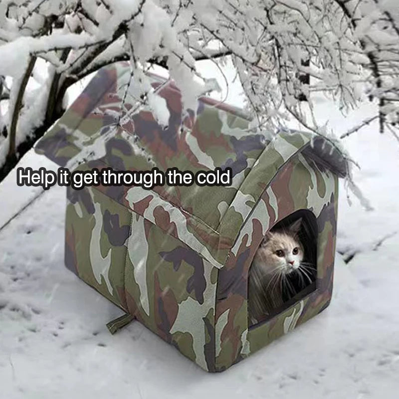 Best Cat House Waterproof Pet Shelter Winter Warm Pet Cat Cave Sleeping Beds