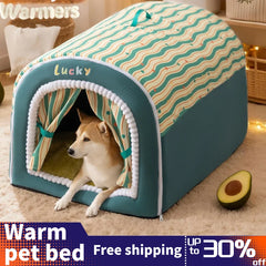 Best Dog House Winter Warm  Outdoor Dog Kennel for Extra Big Dogs Weatherproof Heated Pet Shelter with Removable Roof