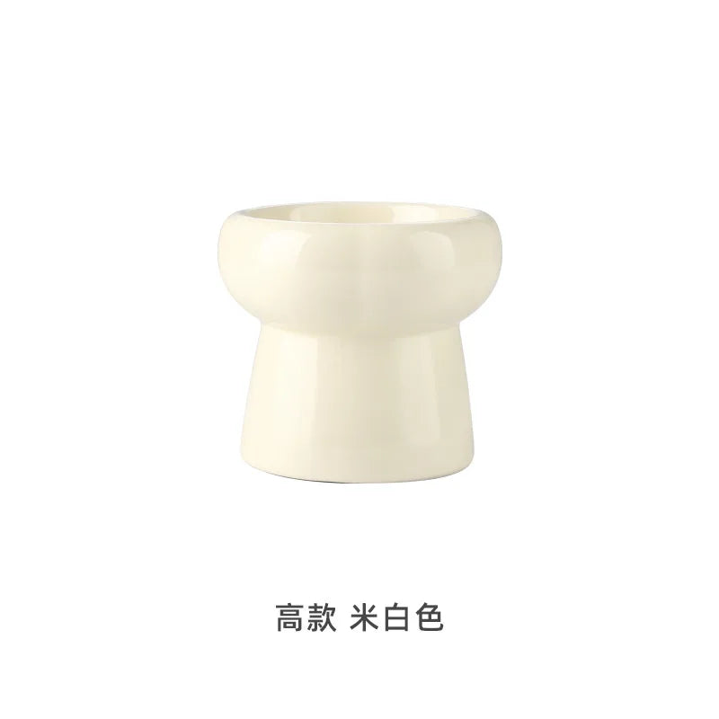 Ceramic Cat Dog Bowl Pet Food Water Feeder Cats Small Dogs Pet Bowl Dog Accessories Durable Multiple Color Option Pet Supplies