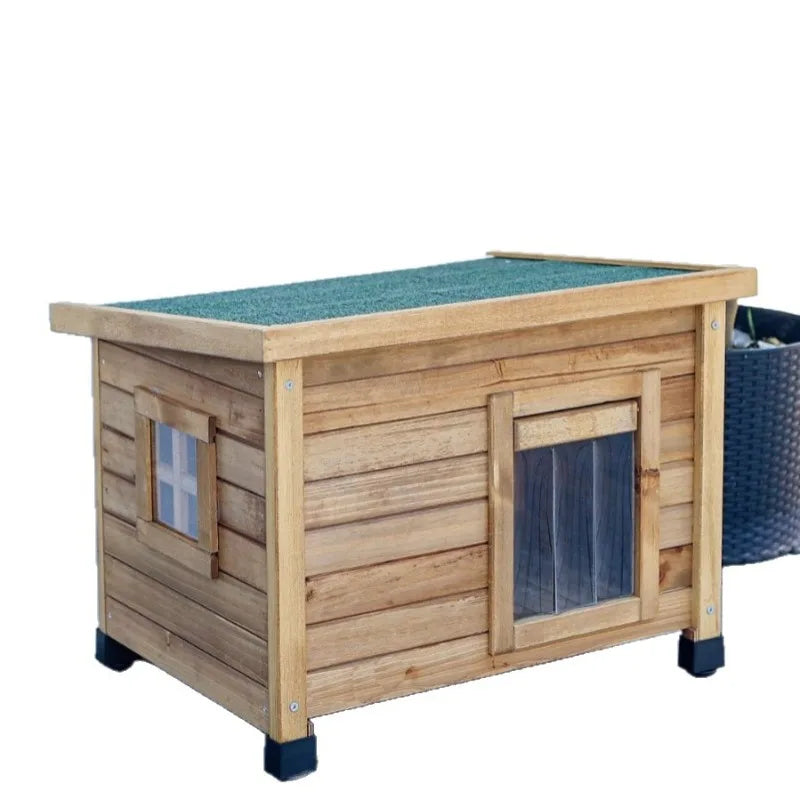 Best Pet Shelter Outdoor Cat House with Bitumen Roof and Adjustable Legs for Garden