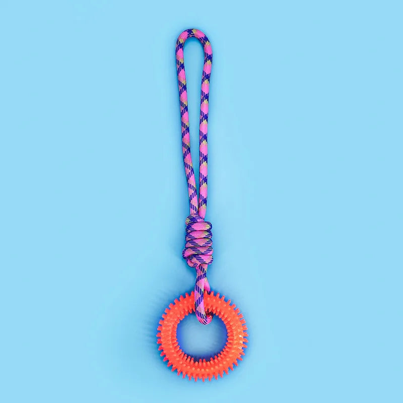 Super Interactive Training Pet Toy Ring Spiked Ring Dog Teeth Cleaning Pet Supplies