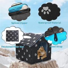 Pet shelter Portable Folding Winter and Summer Pet Shelter for Dogs Cats Rabbits