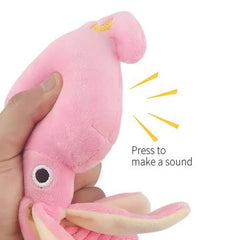 Sound-emitting cotton rope octopus for pets