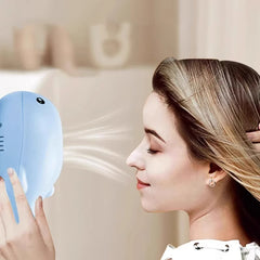 Cat Toys Electric Jet Floating Ball Interactive Cat Toy Whale Shaped Cat Toy Portable USB Dual Function Fan Pet Toy for Teaser
