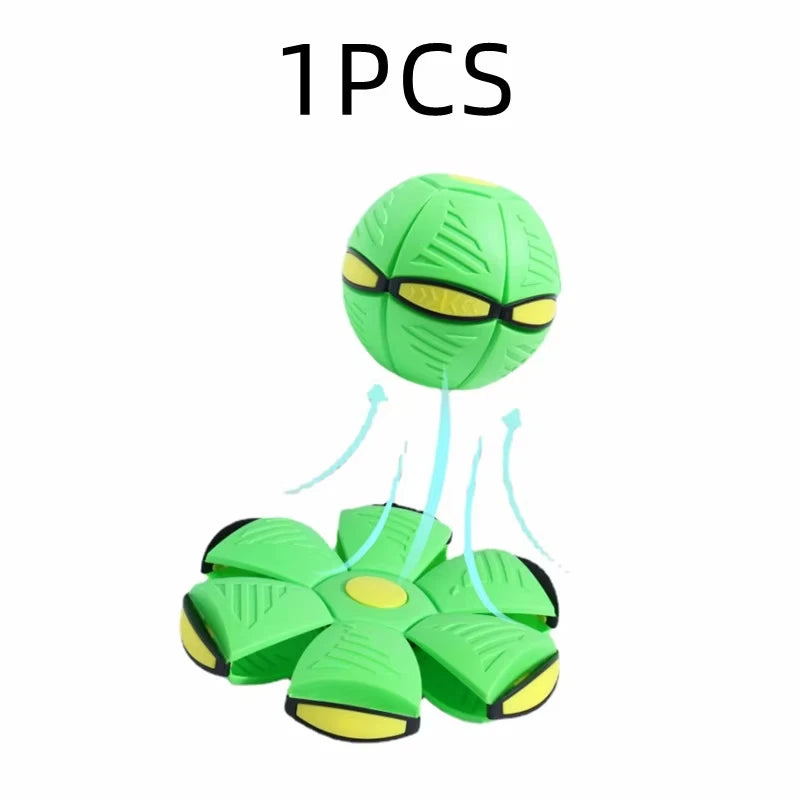 Flying Saucer Bouncing Ball Is A Durable Elastic and Fun Dog Pet Toy Suitable for Outdoor Activities and Exercise