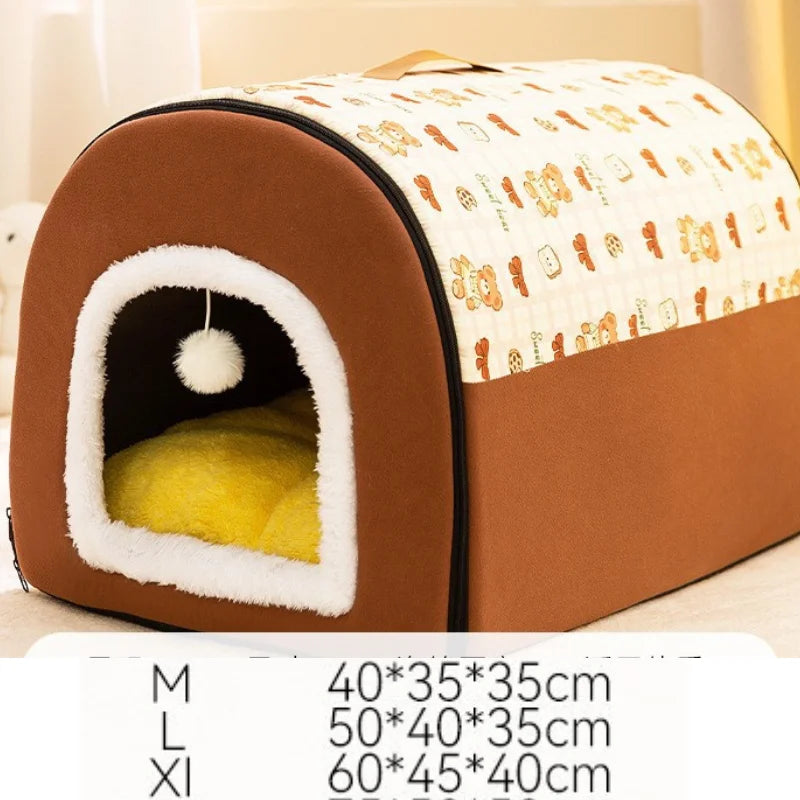 Best Dog House Winter Warm  Outdoor Dog Kennel for Extra Big Dogs Weatherproof Heated Pet Shelter with Removable Roof