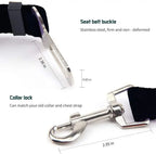 Dog Car Seat Belt Safety Protector Travel Pets Accessories Dog Leash Collar Breakaway Solid Car Harness