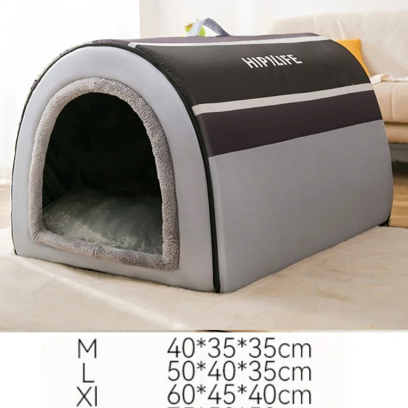 Best Dog House Winter Warm  Outdoor Dog Kennel for Extra Big Dogs Weatherproof Heated Pet Shelter with Removable Roof