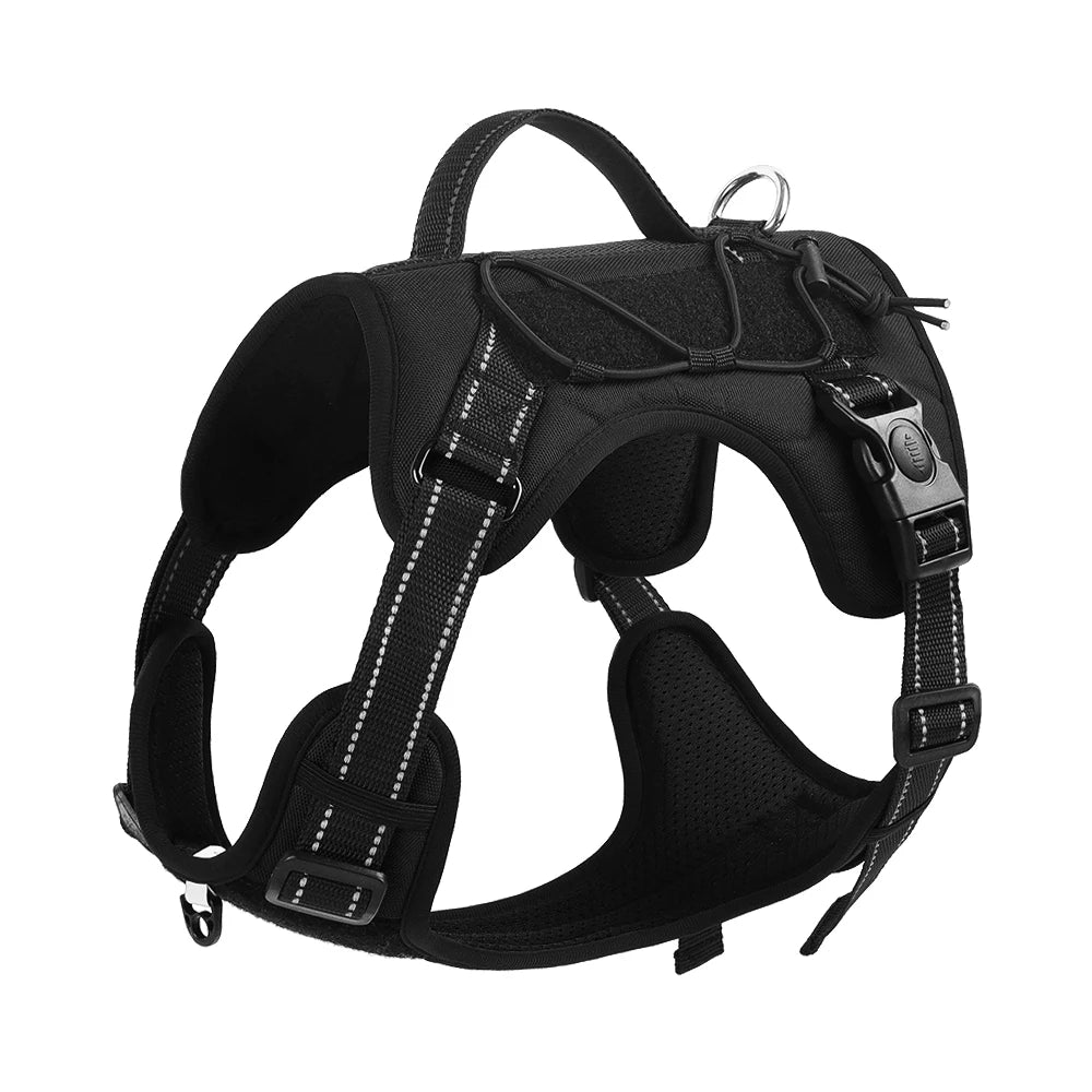 Pet Chest and Back Strap Explosion-proof Chest and Back Tactical Dog Chest and Back Strap Vest Reflective Dog Leash