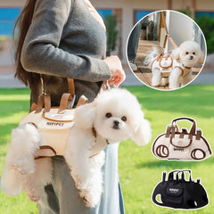 Dog Lift Harness Backpack for Small Dogs Sling Carrier with Handle Leash Pet Carrying Box Outdoor Walking Cats Carrying Supplies