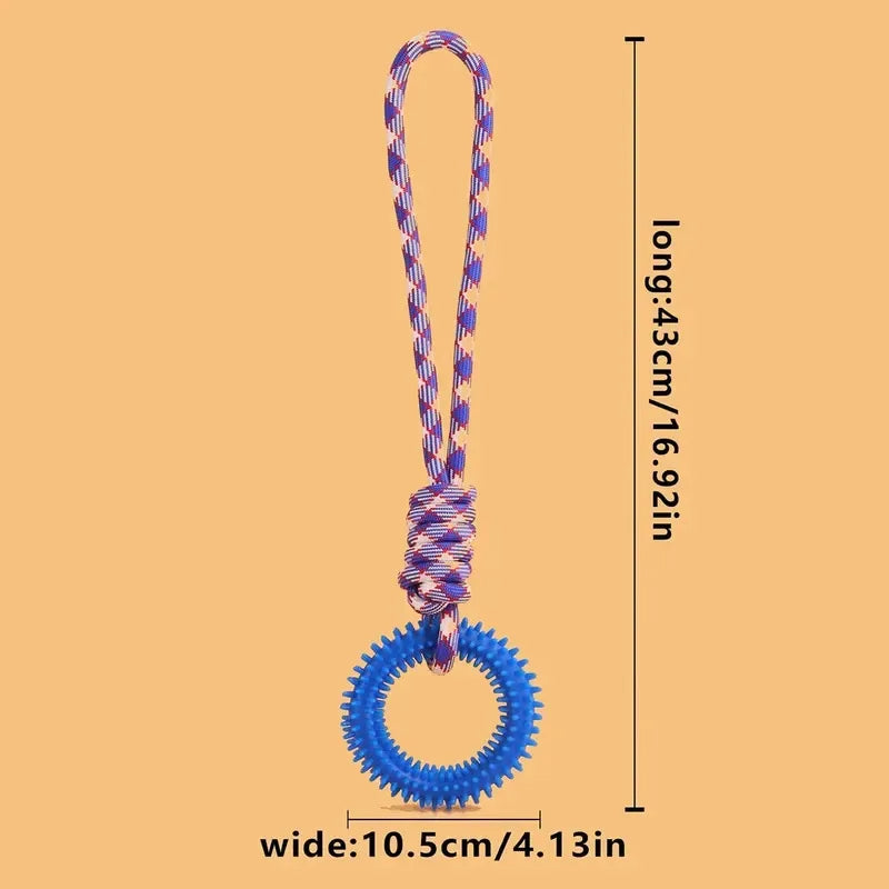 Super Interactive Training Pet Toy Ring Spiked Ring Dog Teeth Cleaning Pet Supplies