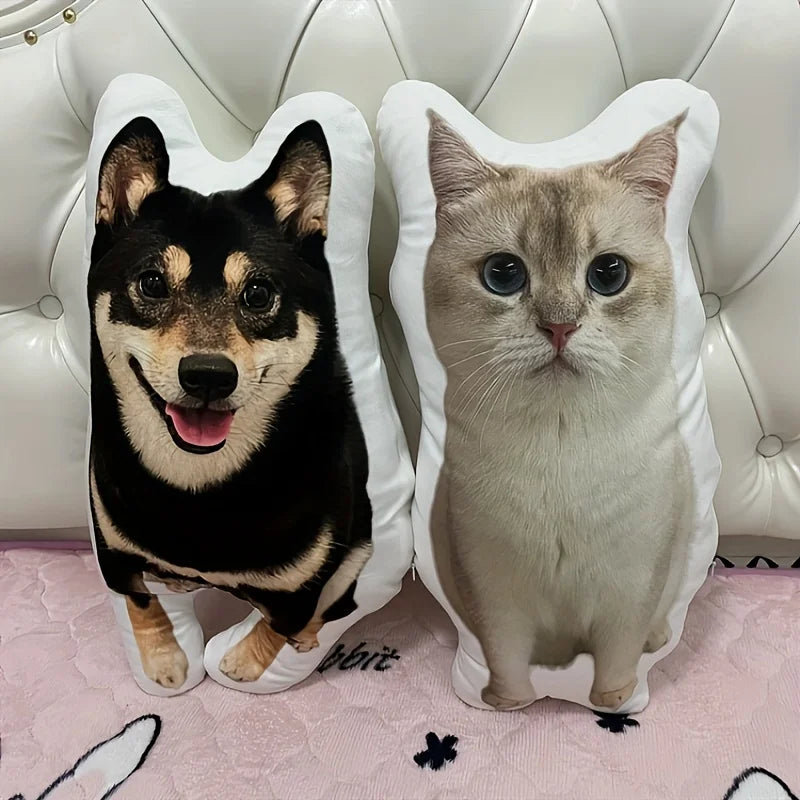 Winter New Pet photo plush pillow personalized animal shaped cushion gift suitable for gifts