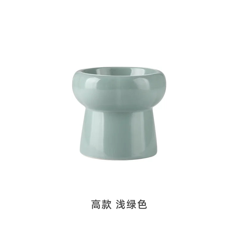 Ceramic Cat Dog Bowl Pet Food Water Feeder Cats Small Dogs Pet Bowl Dog Accessories Durable Multiple Color Option Pet Supplies
