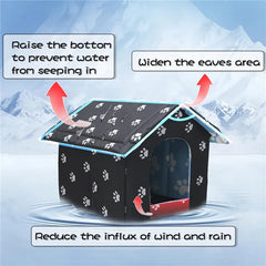 Pet shelter Portable Folding Winter and Summer Pet Shelter for Dogs Cats Rabbits