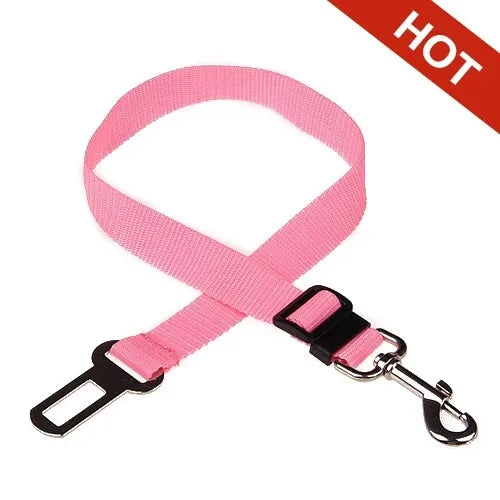 Dog Car Seat Belt Safety Protector Travel Pets Accessories Dog Leash Collar Breakaway Solid Car Harness