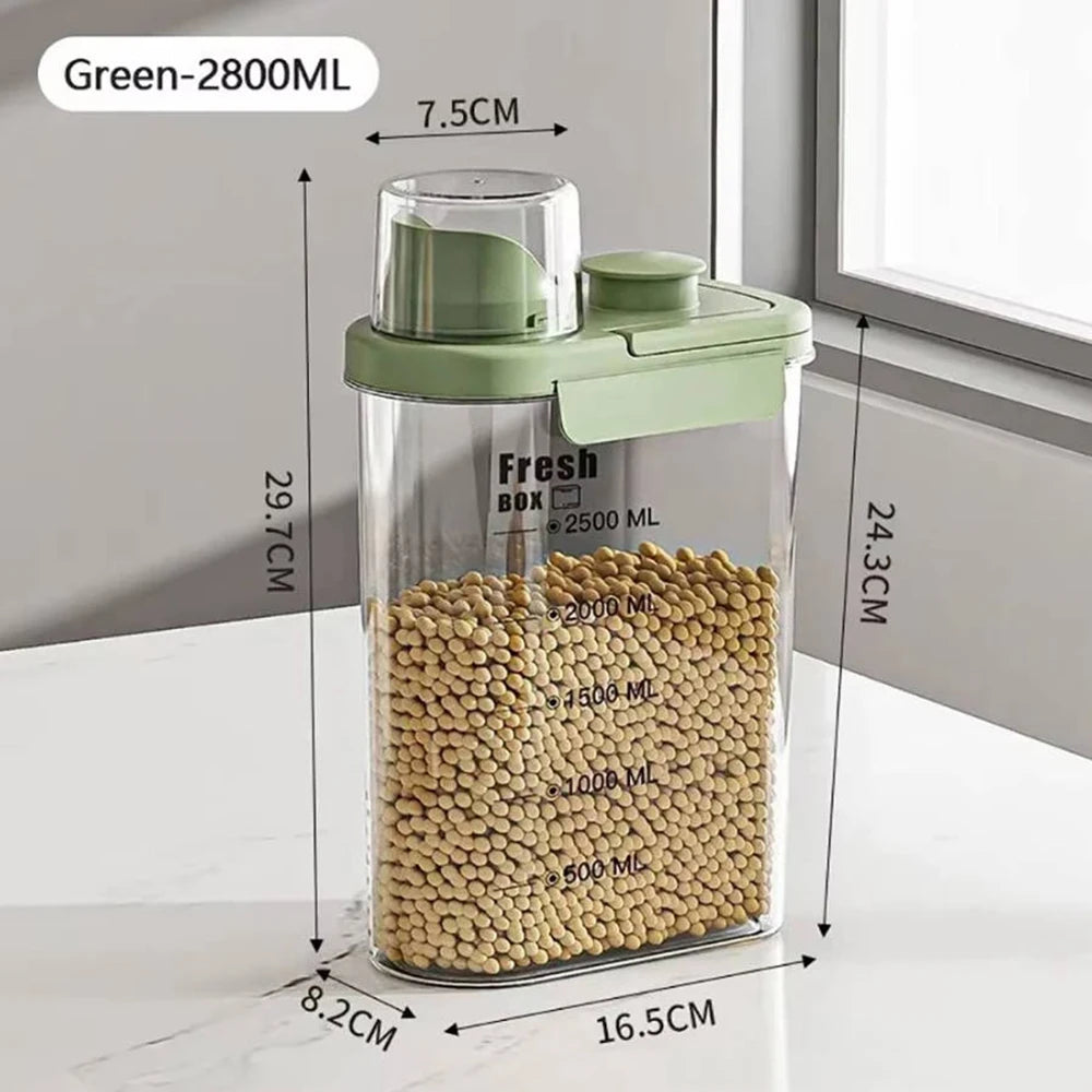 Custom Food Storage Bucket Sealed With Scale Pet Food Storage Bucket Personalized Cat Food Dog Food Moisture-proof Dog Supplies