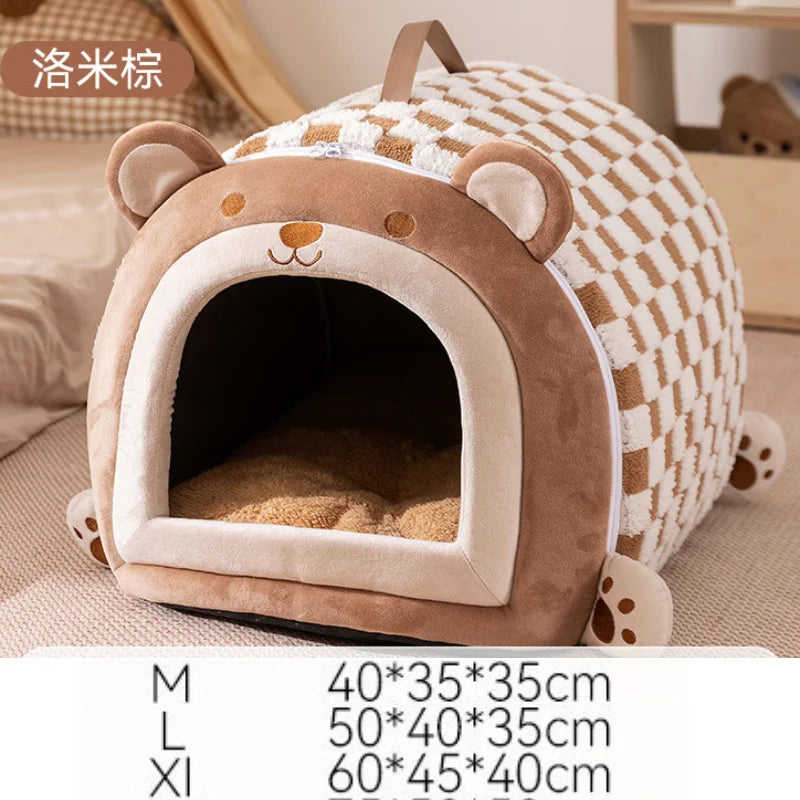 Best Dog House Winter Warm  Outdoor Dog Kennel for Extra Big Dogs Weatherproof Heated Pet Shelter with Removable Roof