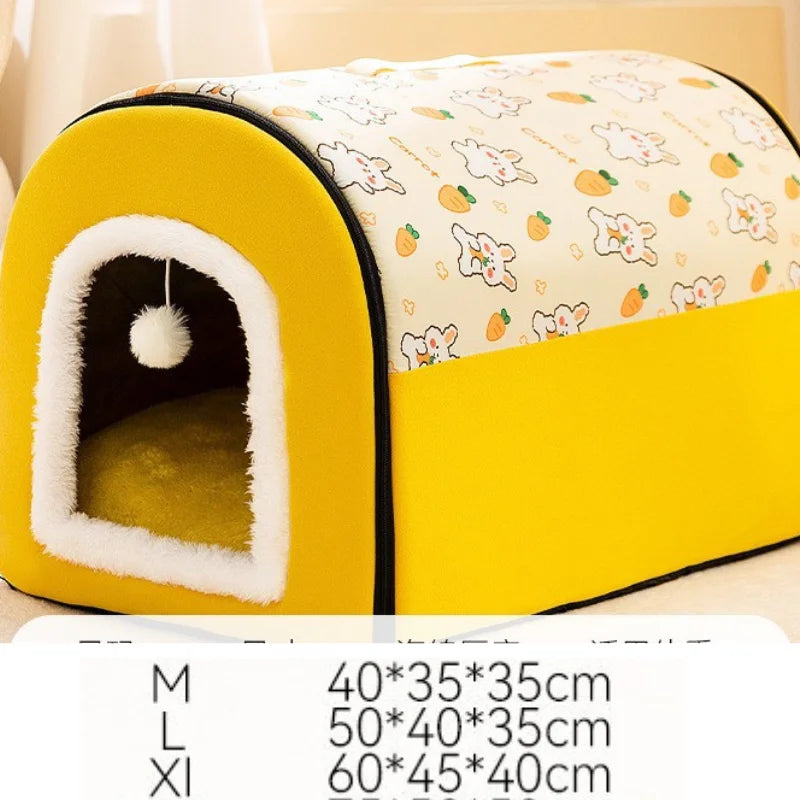Best Dog House Winter Warm  Outdoor Dog Kennel for Extra Big Dogs Weatherproof Heated Pet Shelter with Removable Roof
