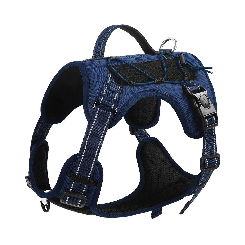 Pet Chest and Back Strap Explosion-proof Chest and Back Tactical Dog Chest and Back Strap Vest Reflective Dog Leash