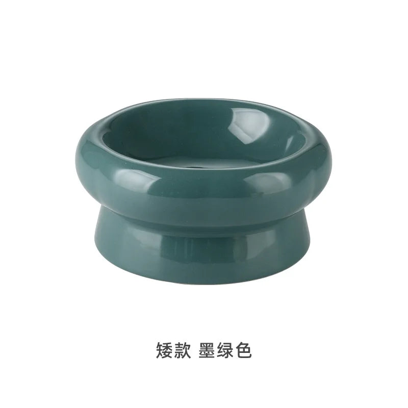 Ceramic Cat Dog Bowl Pet Food Water Feeder Cats Small Dogs Pet Bowl Dog Accessories Durable Multiple Color Option Pet Supplies