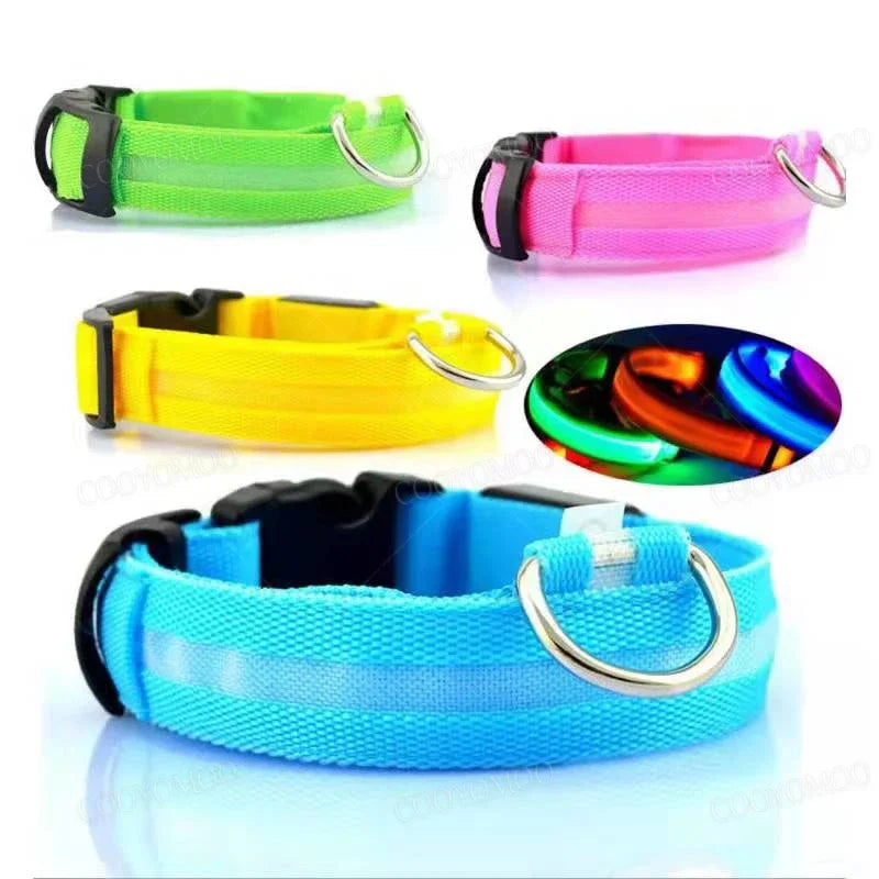 3 Modes Dogs Luminous Charge Collars Led Usb Cat Dog Collar Detachable Night Led Glow Dog Loss Prevention Collar Pet Accessories