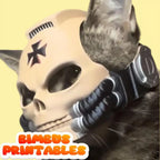 Cat Helmet Costume Funny Metal Pirate Clothes Hat Comfortable Cosplay Headwear Costume Prop Pet Accessories For Kitten Puppy
