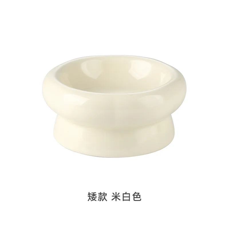 Ceramic Cat Dog Bowl Pet Food Water Feeder Cats Small Dogs Pet Bowl Dog Accessories Durable Multiple Color Option Pet Supplies